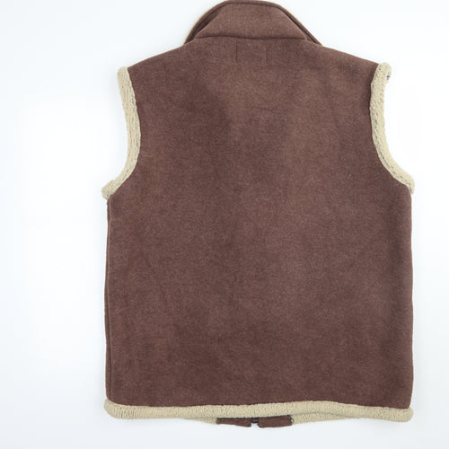 Big air Mens Brown  Rayon Gilet Coat Size XL