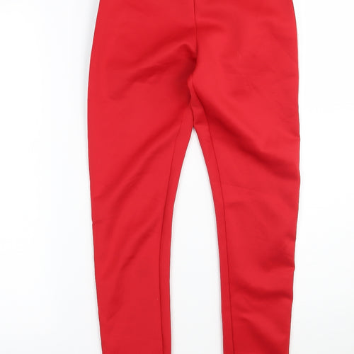 Missguided Womens Red Striped  Trousers  Size 4 L28 in