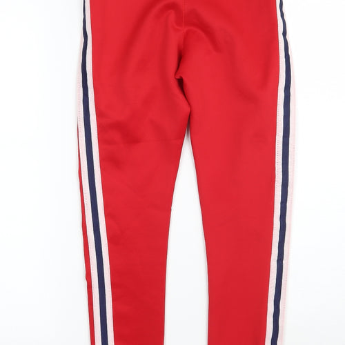 Missguided Womens Red Striped  Trousers  Size 4 L28 in