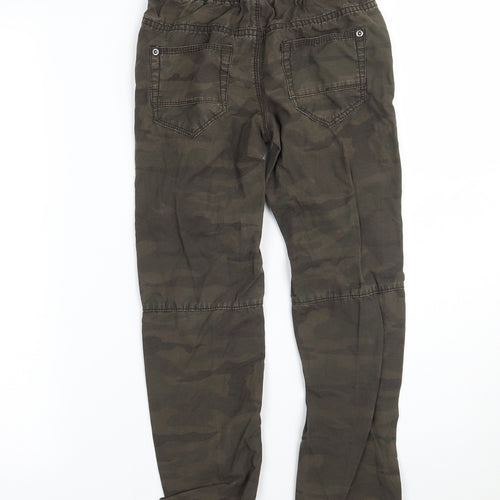 George Boys Green Camouflage  Cargo Trousers Size 7-8 Years