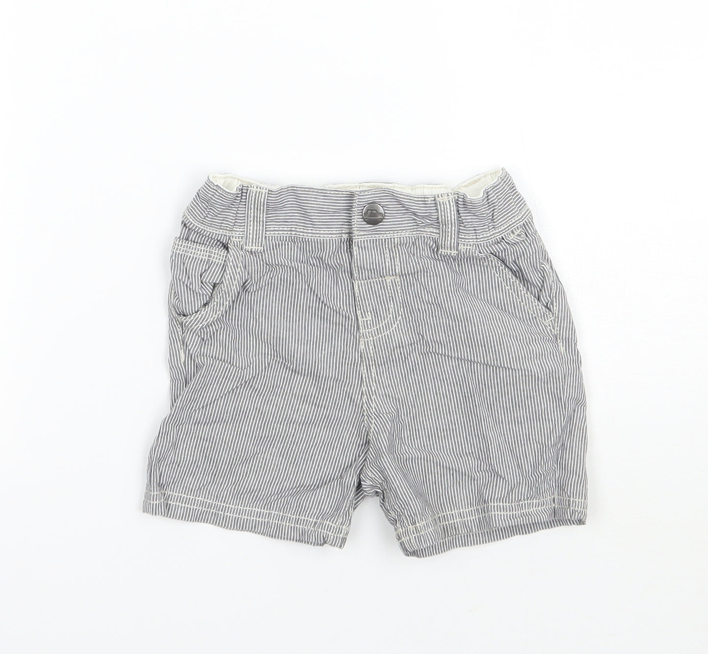 TU Baby White Striped  Cropped Leggings Size 9-12 Months