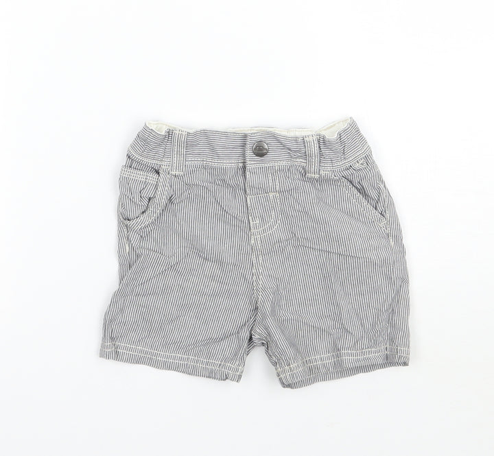 TU Baby White Striped  Cropped Leggings Size 9-12 Months