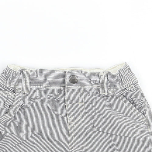 TU Baby White Striped  Cropped Leggings Size 9-12 Months