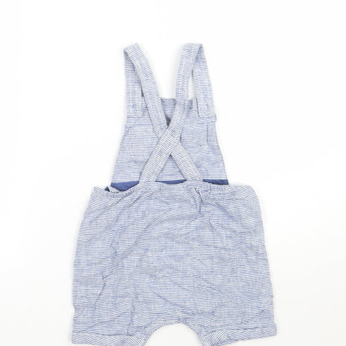 NEXT Boys Blue Striped  Dungaree One-Piece Size 12-18 Months