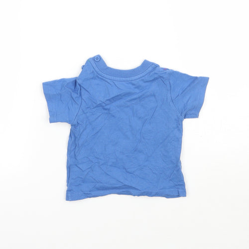 John Lewis Boys Blue   Basic T-Shirt Size 3-6 Months