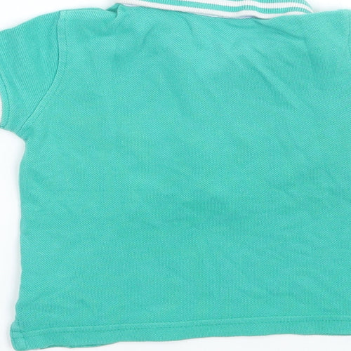 M&Co Boys Green   Basic Polo Size 6-9 Months