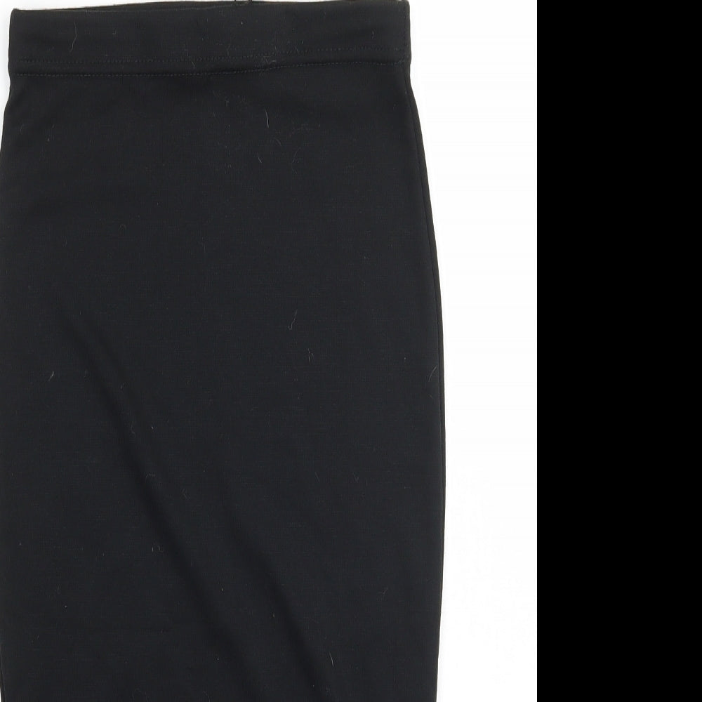 Boohoo Womens Black   Straight & Pencil Skirt Size 4