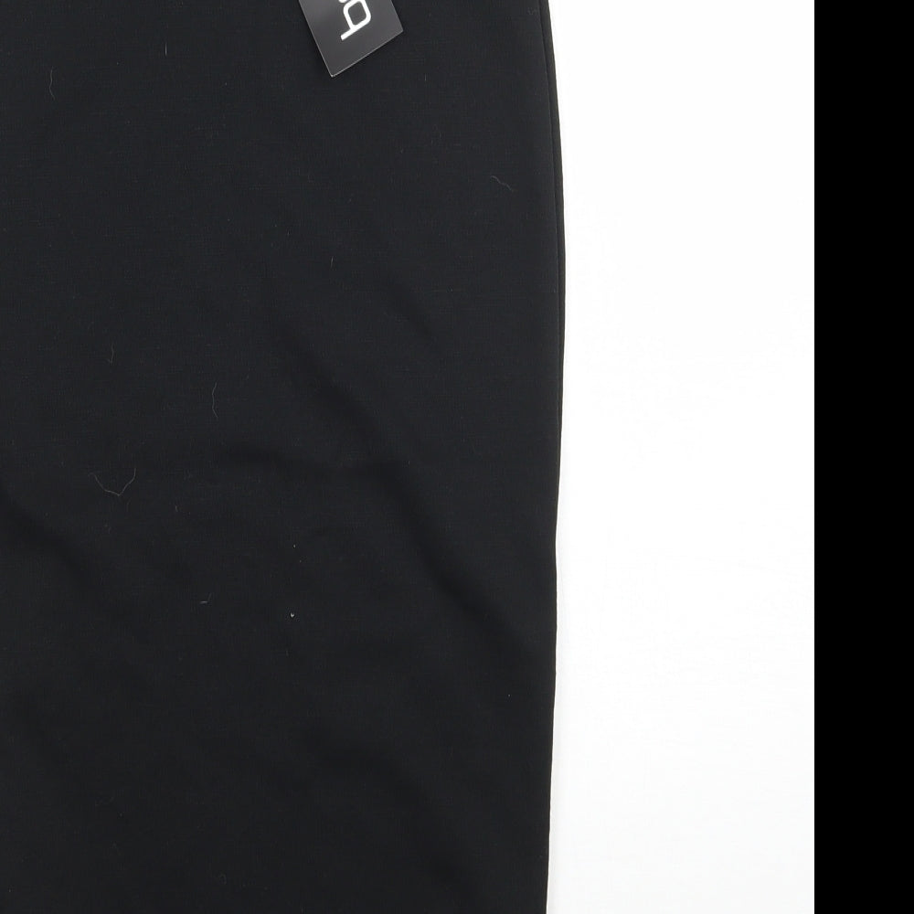 Boohoo Womens Black   Straight & Pencil Skirt Size 4