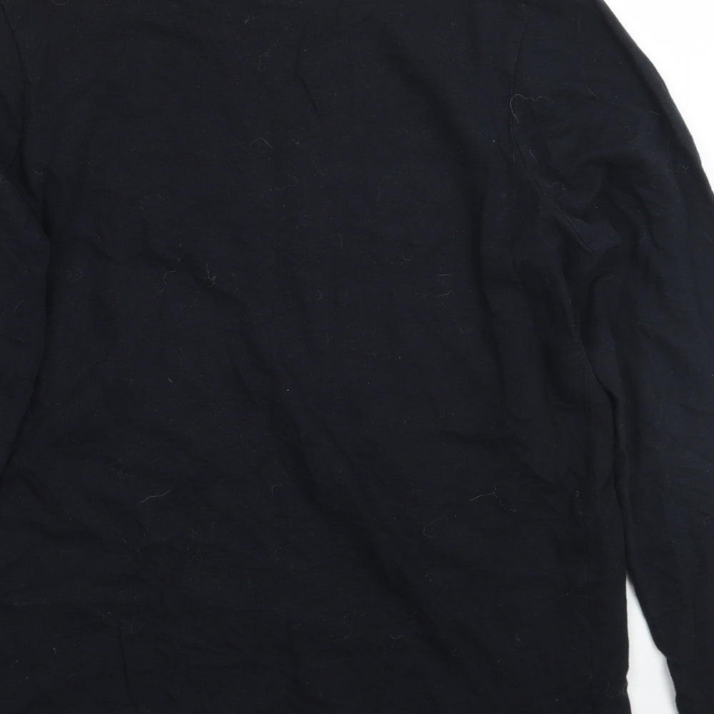 George Womens Black   Henley Jumper Size 8