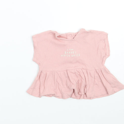 George Girls Pink   Basic T-Shirt Size Newborn