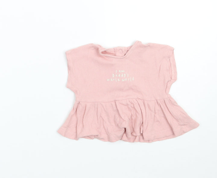 George Girls Pink   Basic T-Shirt Size Newborn