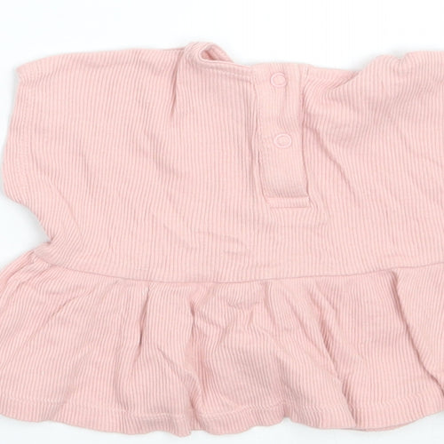 George Girls Pink   Basic T-Shirt Size Newborn