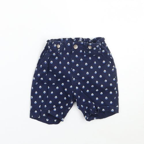 H&M Boys Blue   Cropped Trousers Size 3-6 Months