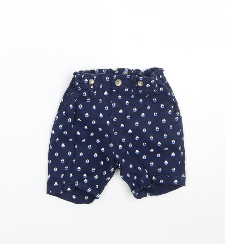 H&M Boys Blue   Cropped Trousers Size 3-6 Months