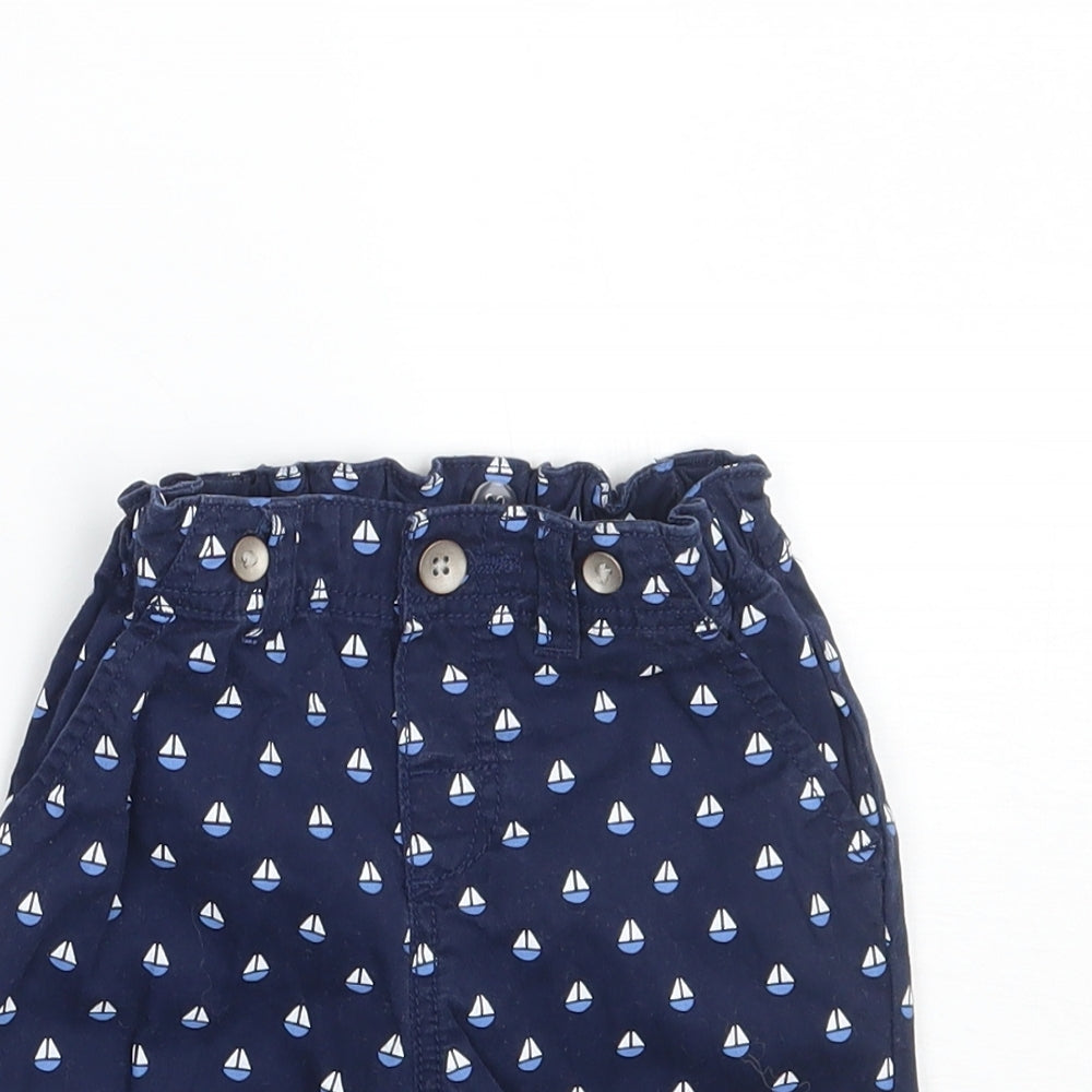 H&M Boys Blue   Cropped Trousers Size 3-6 Months