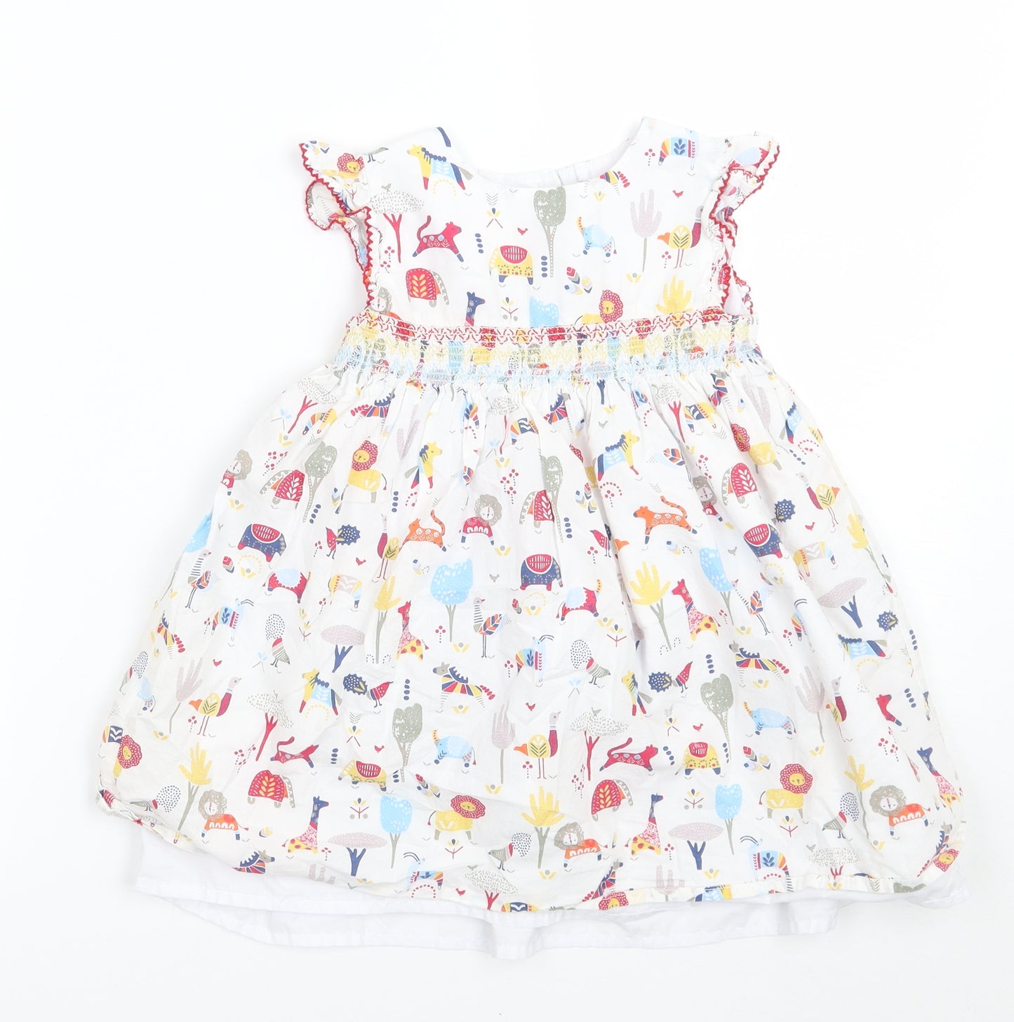 TU Girls White Floral  A-Line  Size 2 Years
