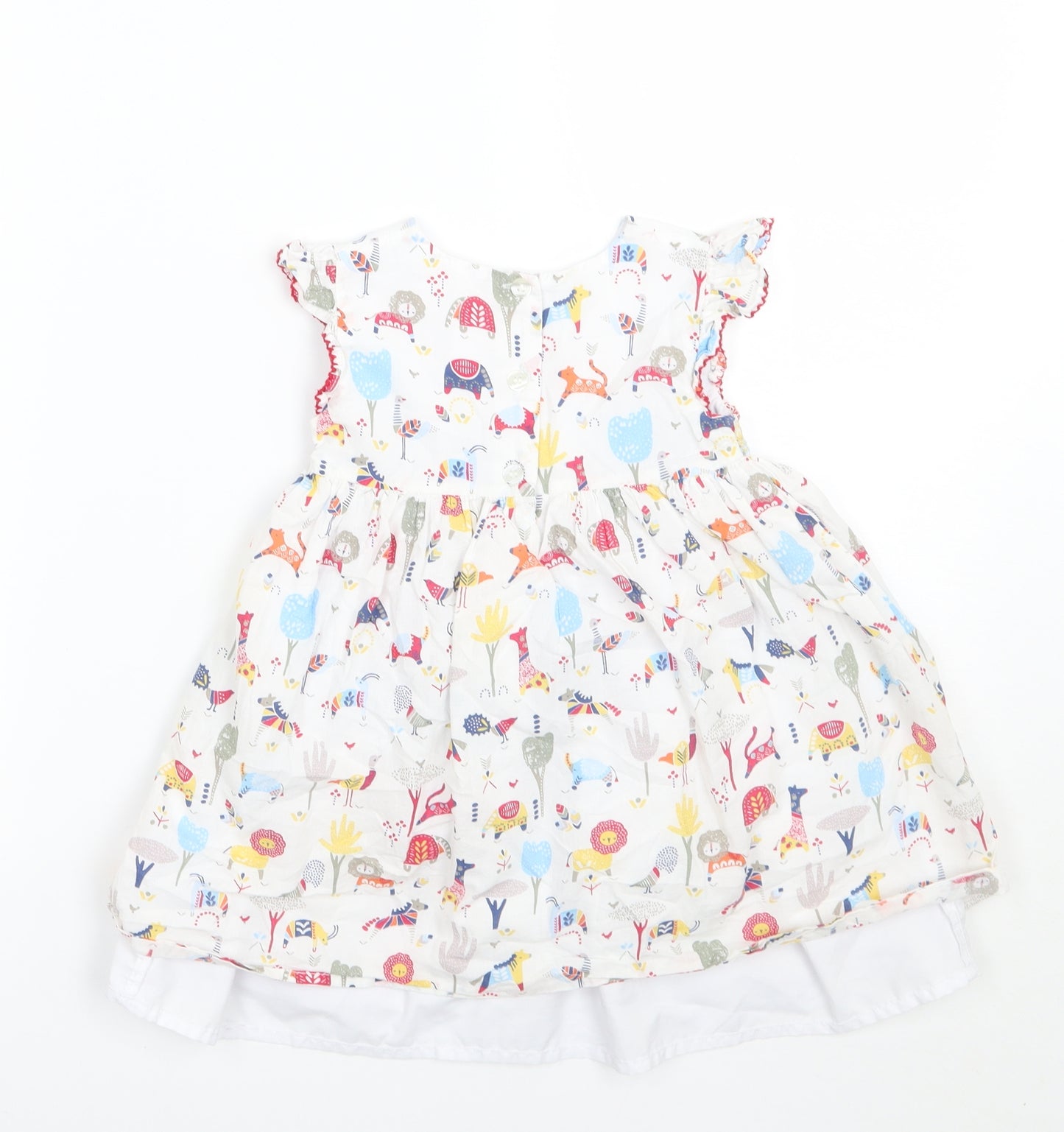TU Girls White Floral  A-Line  Size 2 Years