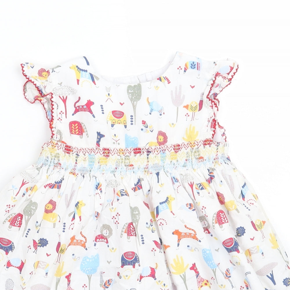 TU Girls White Floral  A-Line  Size 2 Years