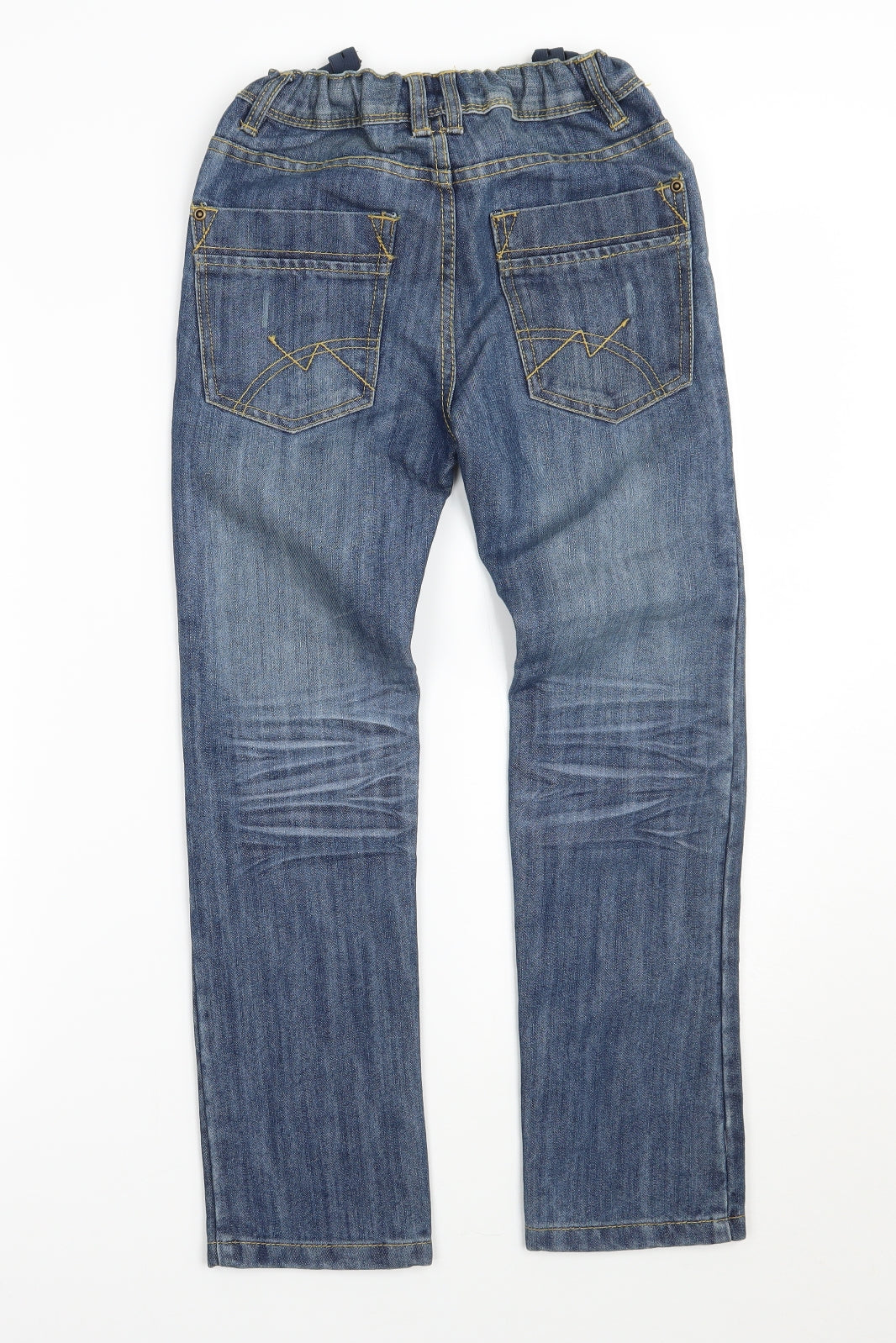 TU Boys Blue  Ramie Straight Jeans Size 9 Years