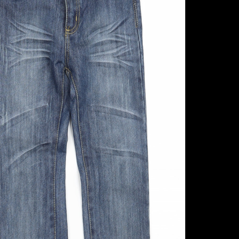 TU Boys Blue  Ramie Straight Jeans Size 9 Years