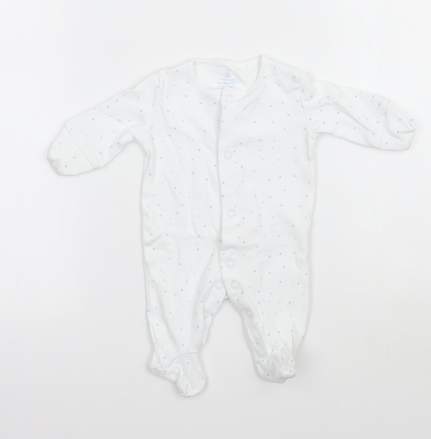 NEXT Baby White Geometric  Babygrow One-Piece Size Newborn