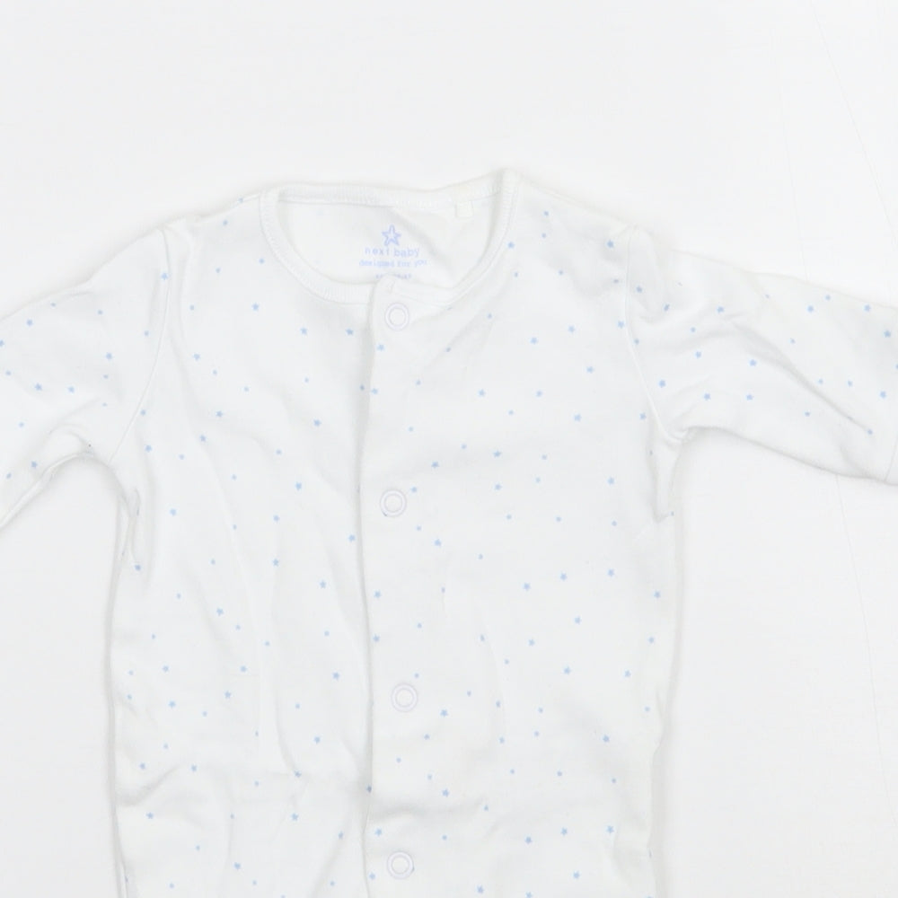 NEXT Baby White Geometric  Babygrow One-Piece Size Newborn