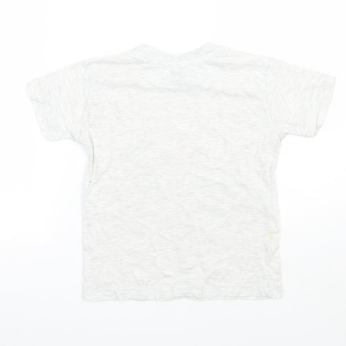 Preworn Boys Grey   Basic T-Shirt Size 3-4 Years