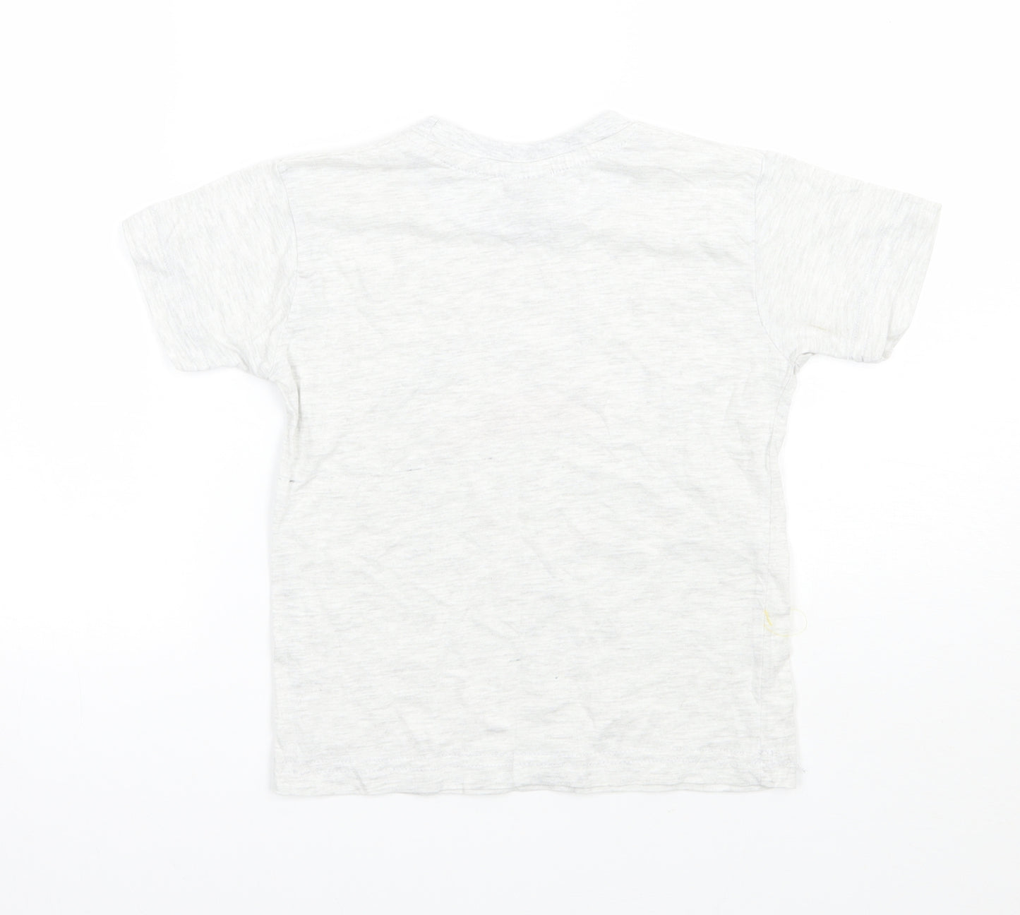 Preworn Boys Grey   Basic T-Shirt Size 3-4 Years