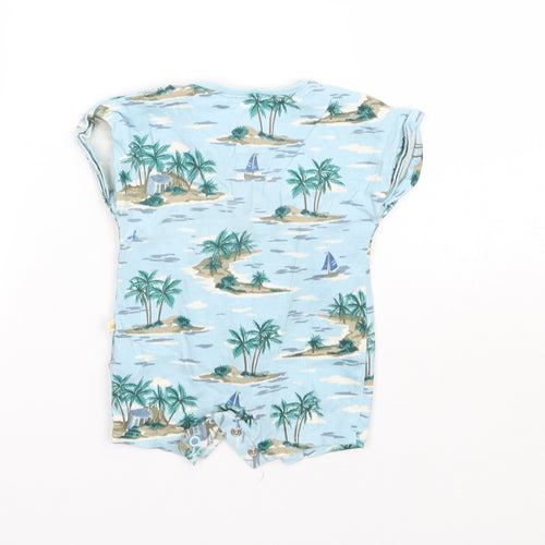 NEXT Boys Blue Geometric  Babygrow One-Piece Size 0-3 Months