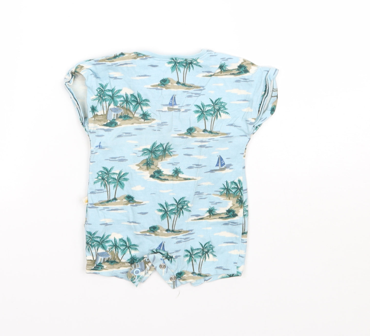 NEXT Boys Blue Geometric  Babygrow One-Piece Size 0-3 Months