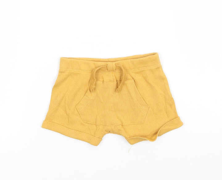 TU Girls Yellow Cropped Trousers Size Newborn