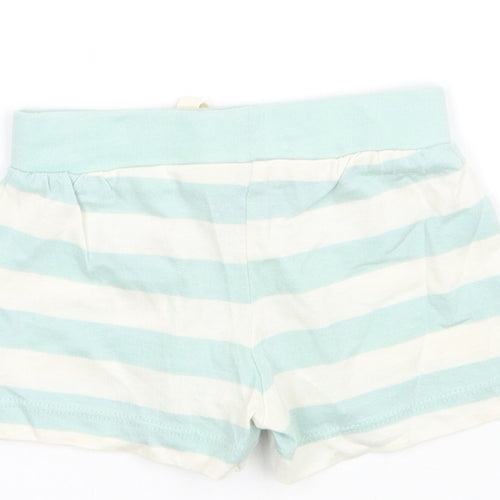 Primark Boys Green Striped  Cropped Trousers One Size