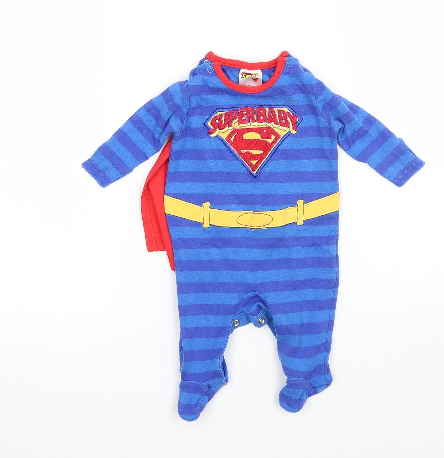 Matalan Boys Blue   Babygrow One-Piece Size Newborn  - Superbaby