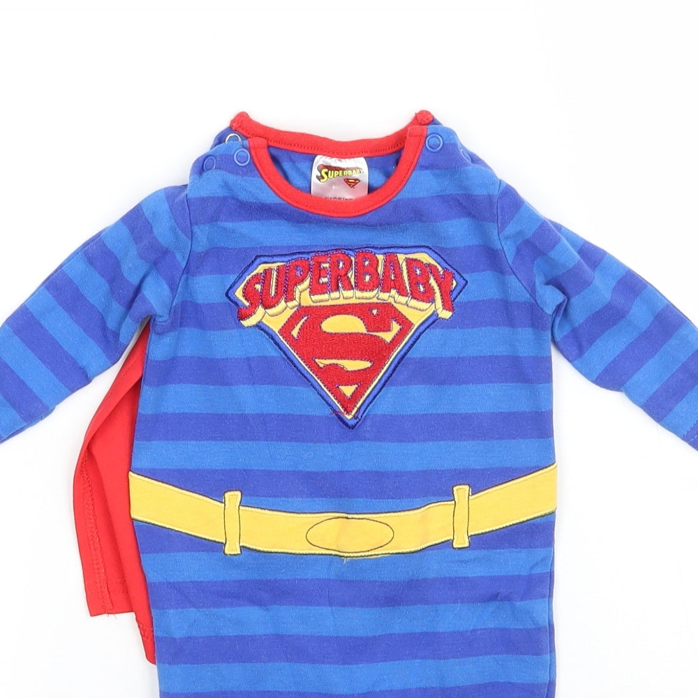 Matalan Boys Blue   Babygrow One-Piece Size Newborn  - Superbaby