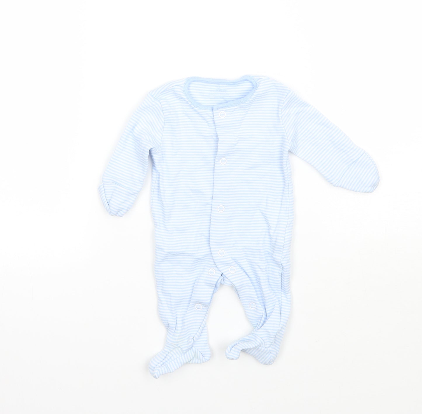 NEXT Boys Blue Striped  Babygrow One-Piece Size Newborn