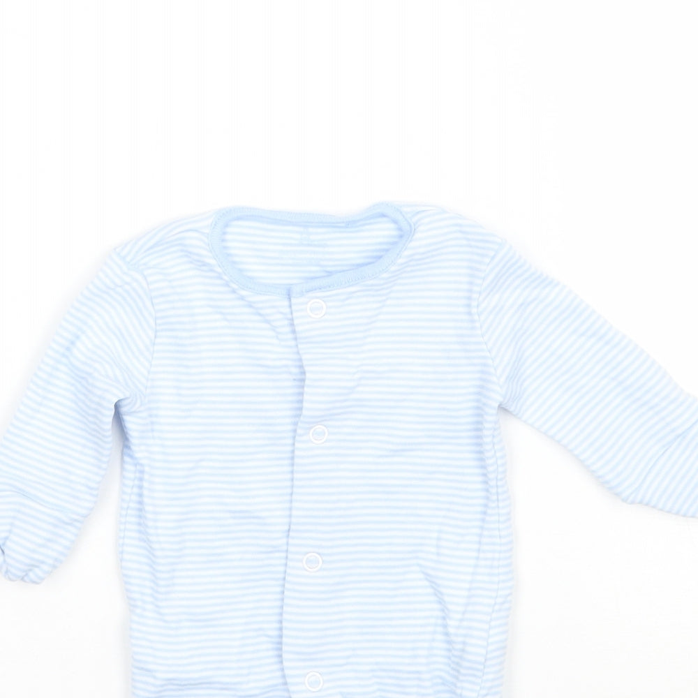 NEXT Boys Blue Striped  Babygrow One-Piece Size Newborn