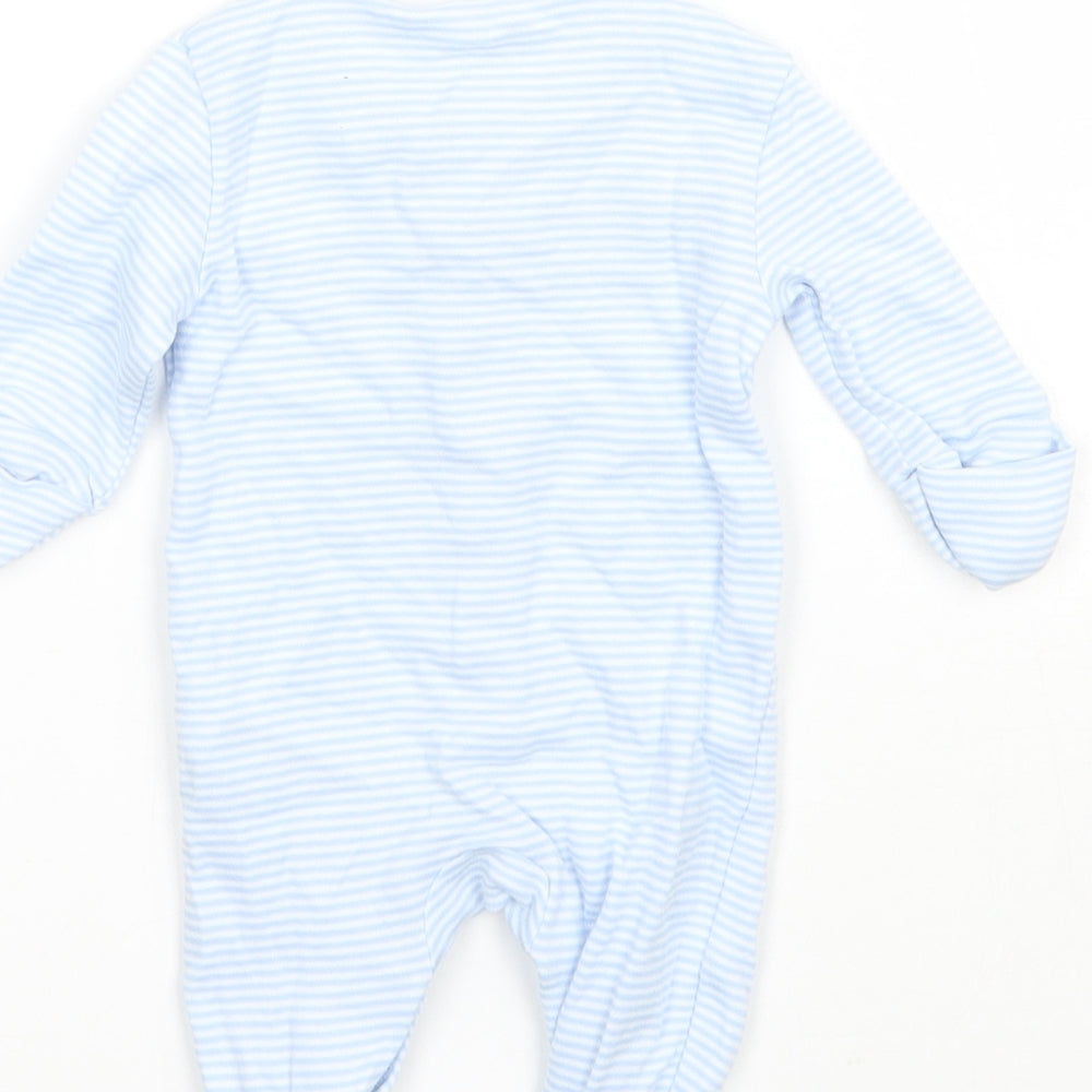 NEXT Boys Blue Striped  Babygrow One-Piece Size Newborn