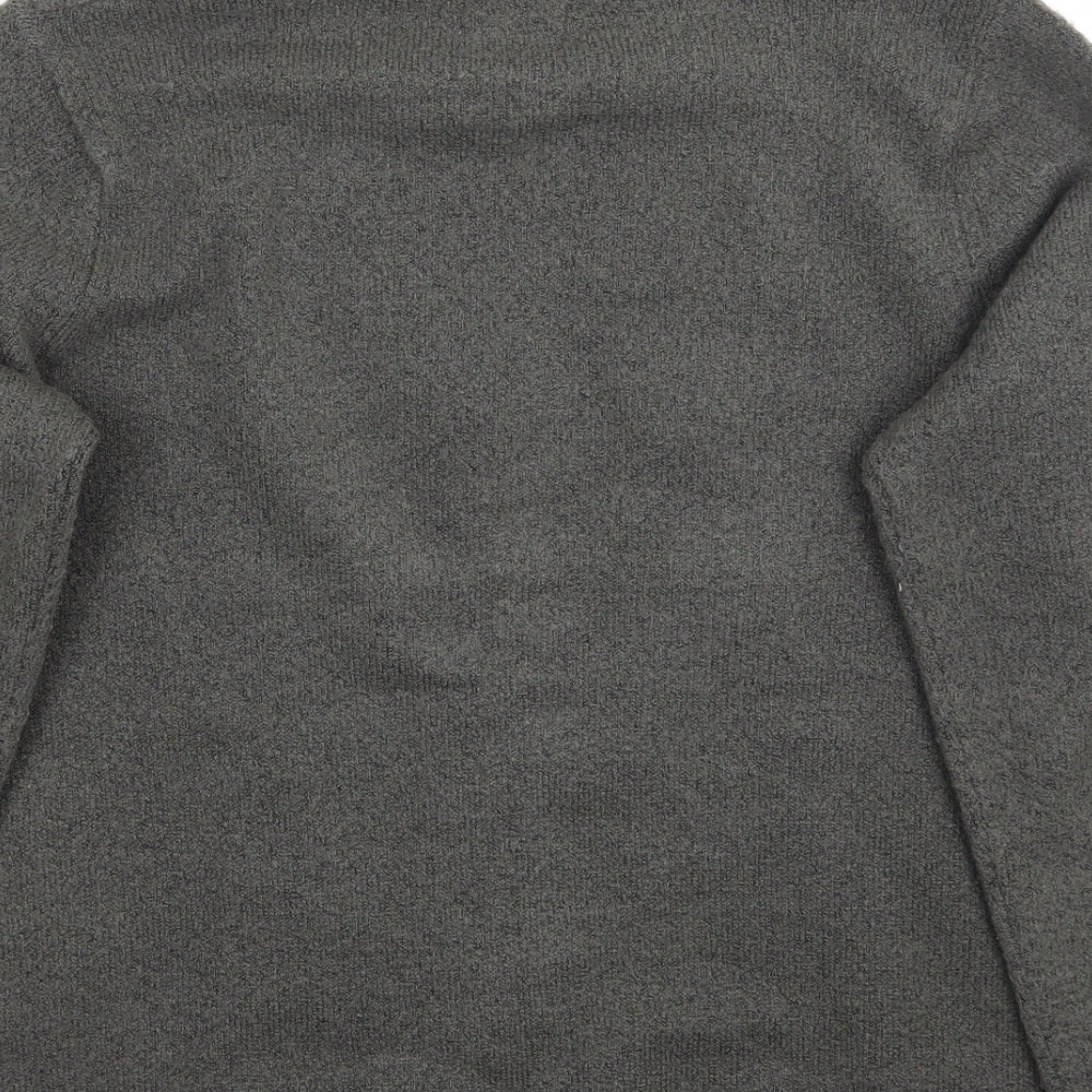 Cotton Traders Womens Grey Floral  Pullover Jumper Size 12