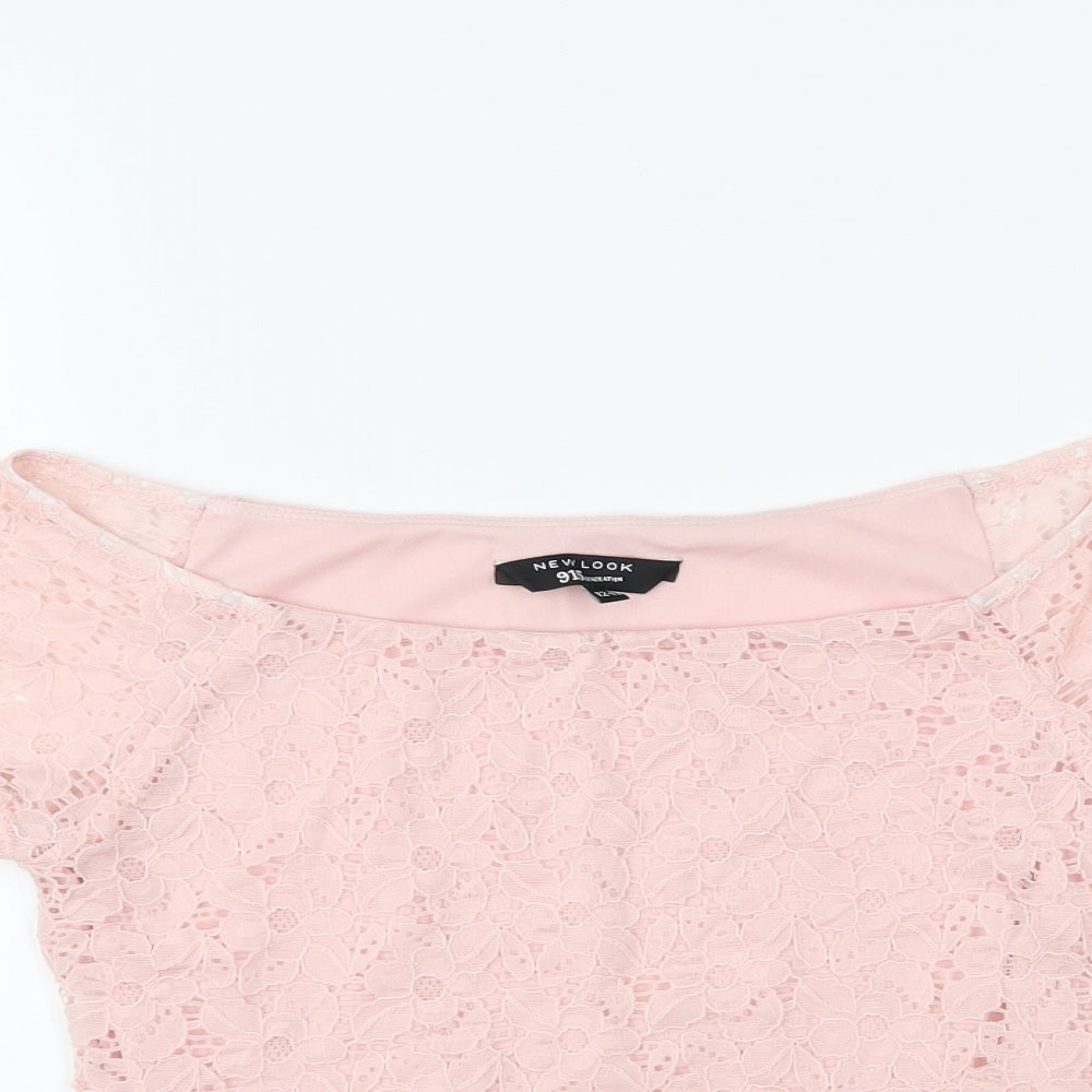 New Look Girls Pink   Pullover T-Shirt Size 12-13 Years
