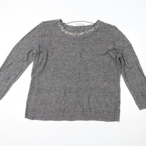 CANDA Womens Grey   Pullover Jumper Size XL