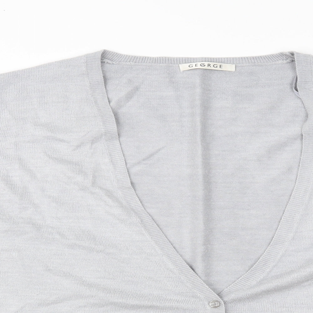 George Womens Grey   Cardigan Jumper Size 22
