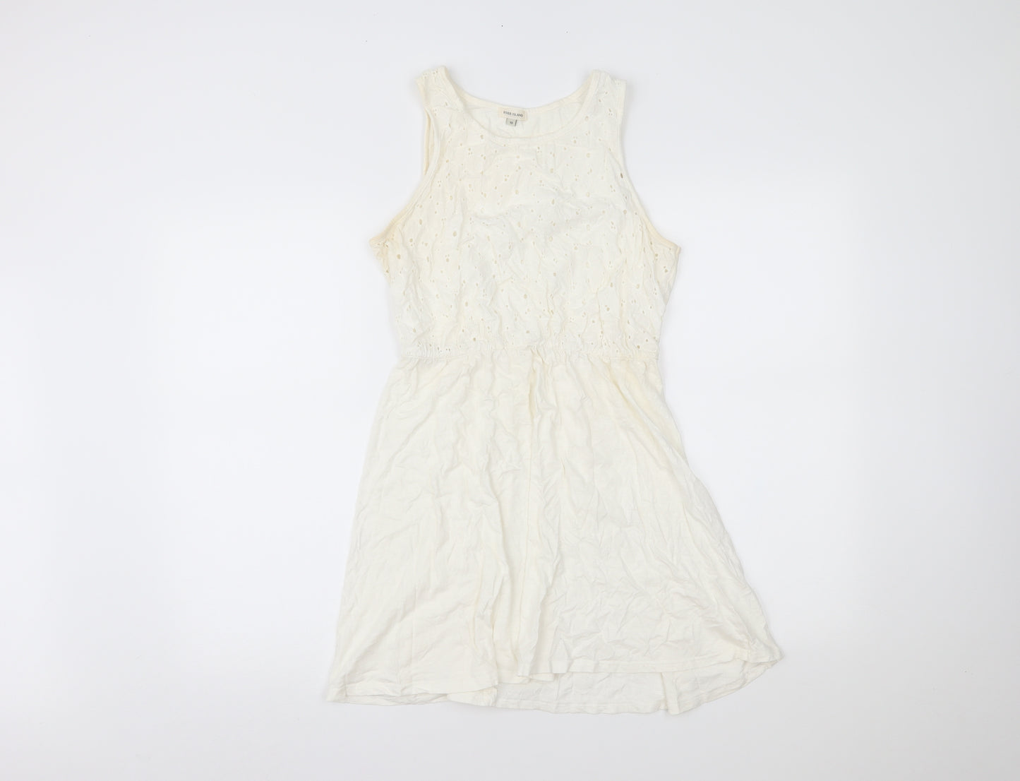 River Island Womens White   Fit & Flare  Size 10