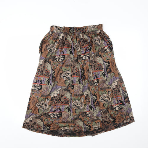 Preworn Womens Multicoloured Floral  Flare Skirt Size 34