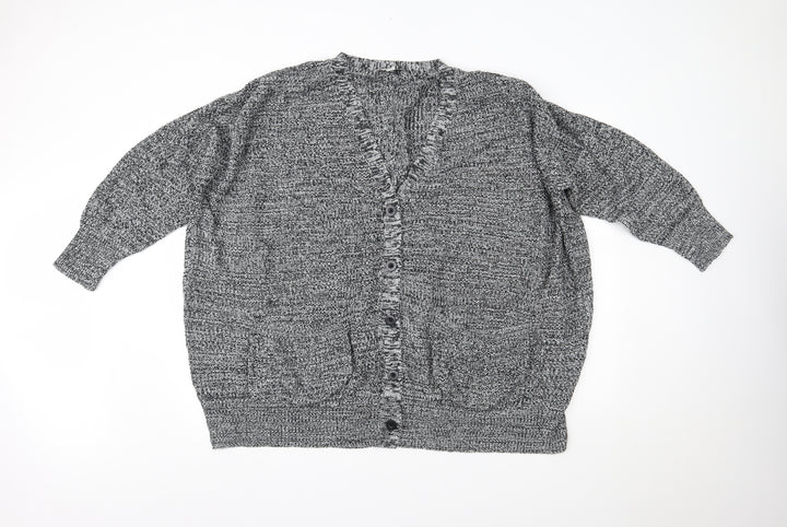 Simply Be Womens Grey   Cardigan Jumper Size L