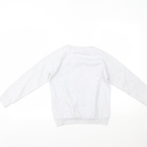 Primark Girls Grey   Pullover Jumper Size 9-10 Years  - Mickey Mouse