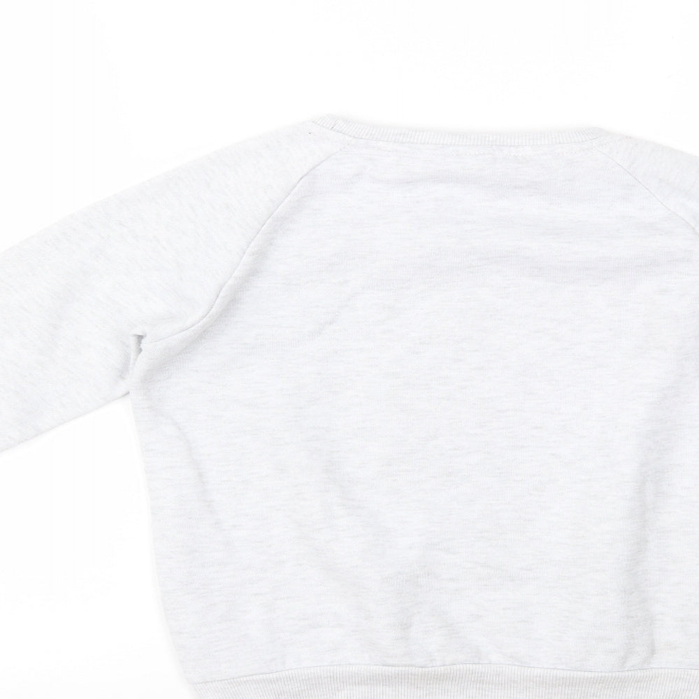 Primark Girls Grey   Pullover Jumper Size 9-10 Years  - Mickey Mouse