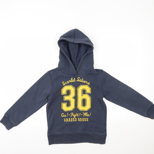 H&M Girls Blue   Pullover Hoodie Size 7-8 Years