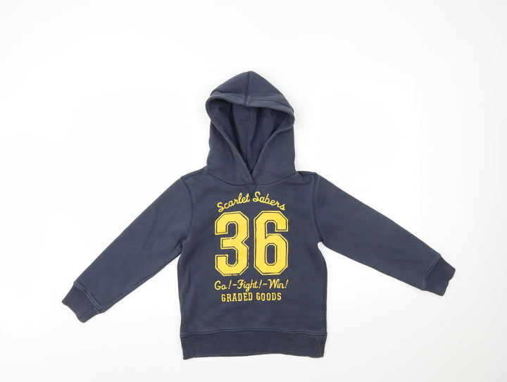 H&M Girls Blue   Pullover Hoodie Size 7-8 Years