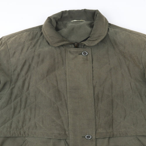 CANDA Womens Green   Overcoat Blazer Size 16