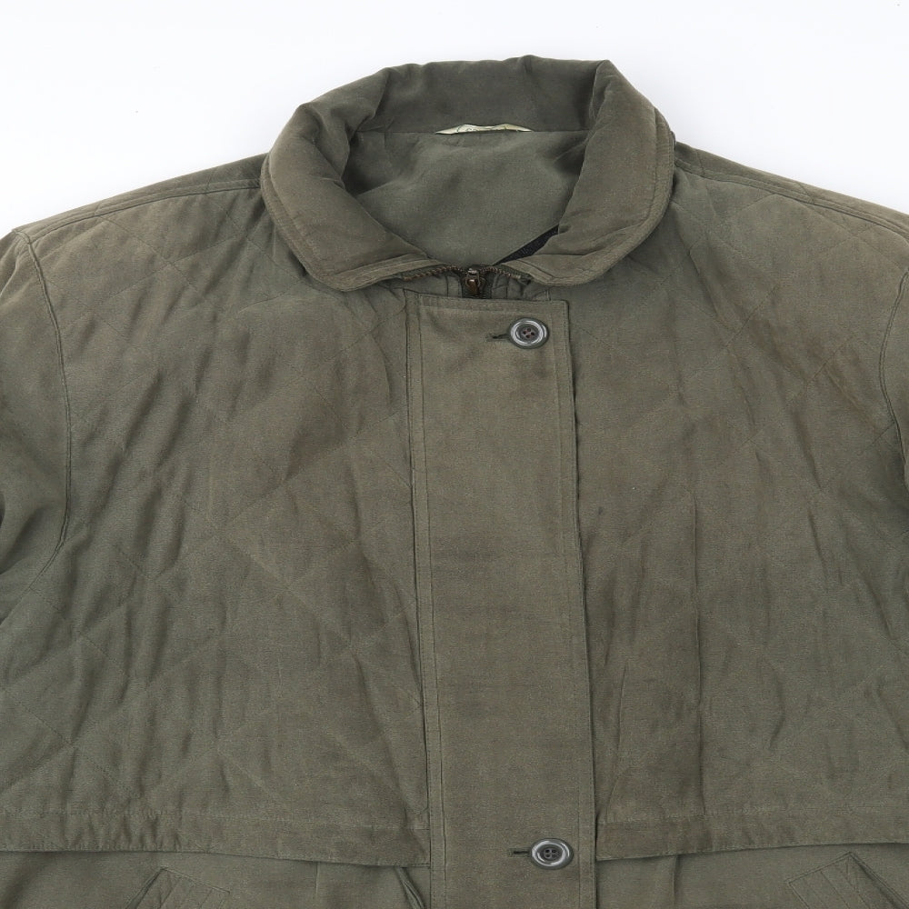 CANDA Womens Green   Overcoat Blazer Size 16
